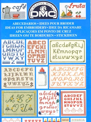 dmc creative world - ideeen om te borduren letters 14098 p