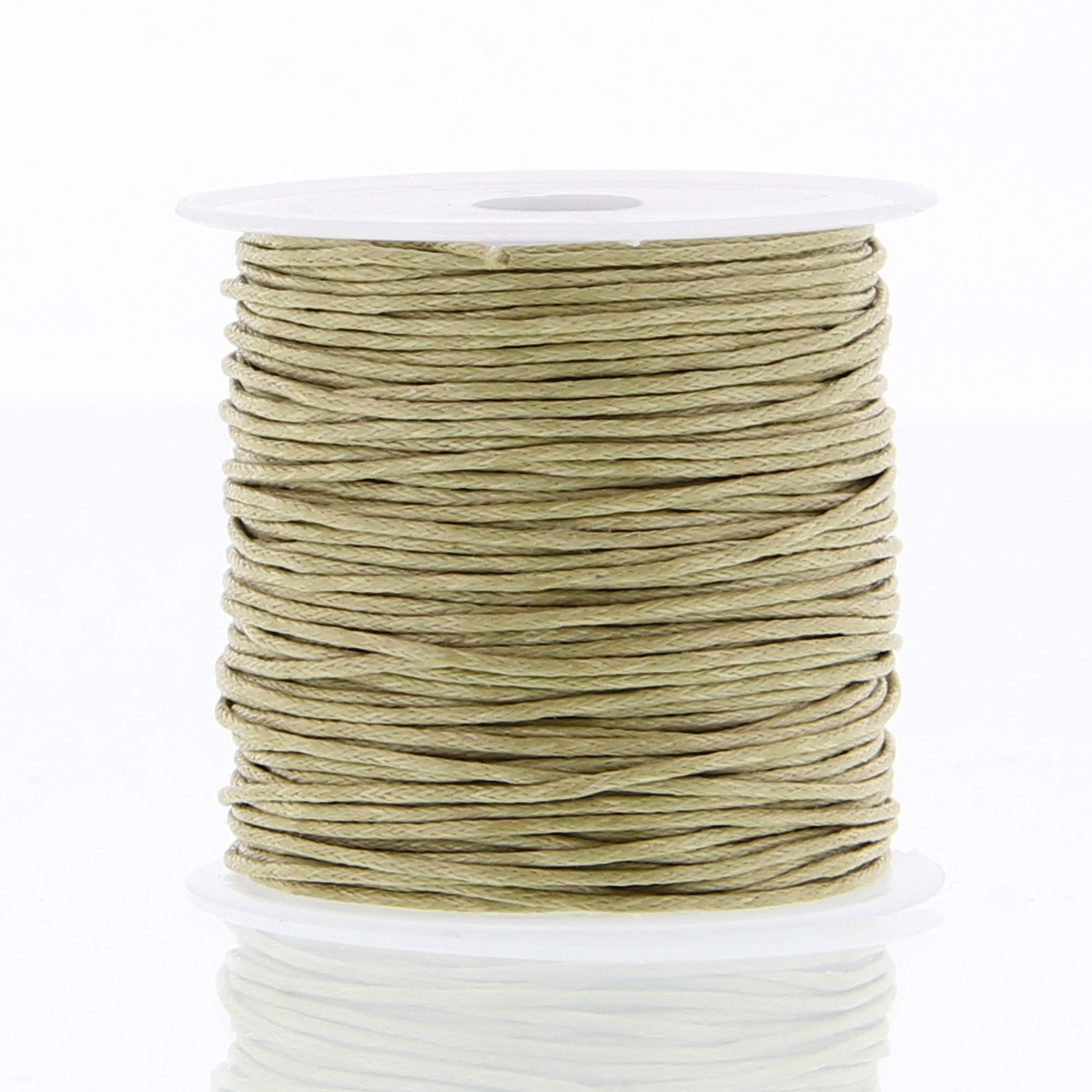 Koord Wax cotton 1 mm naturel 20 meter Hobbydoos.nl