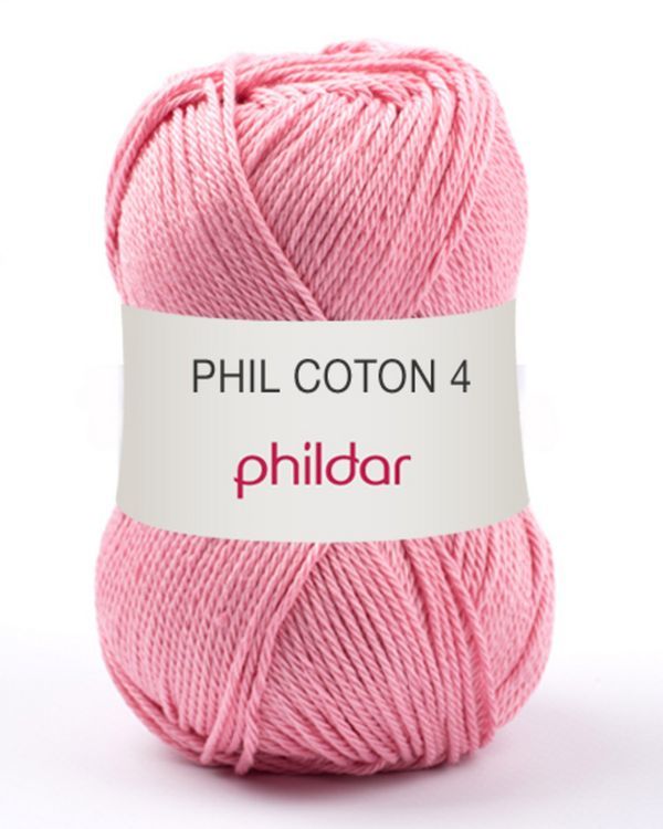Phildar Phil Coton 4 Meringue roze Hobbydoos.nl Gratis patroon | Phil Coton 4 van Phildar | herentrui