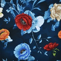 Miniart Crafts - Borduurpakket kraaltjes - Poppy Flowers and Wild Roses Satijn