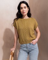 zomerse trui Leon met korte aangebreide mouwen