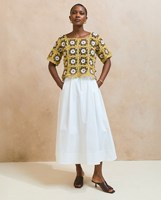 Top in Granny Square met bloem patroon