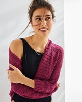 Recht vest met sjaalkraag