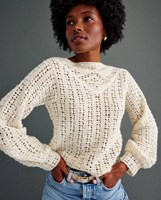 Trui met driehoekig patroon in voorpand