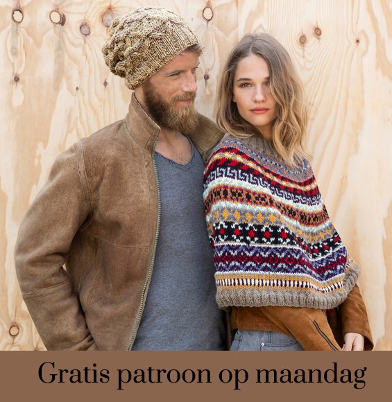 Breipatroon poncho