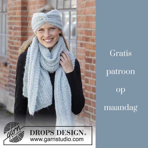 Breipatroon hoofdband en sjaal