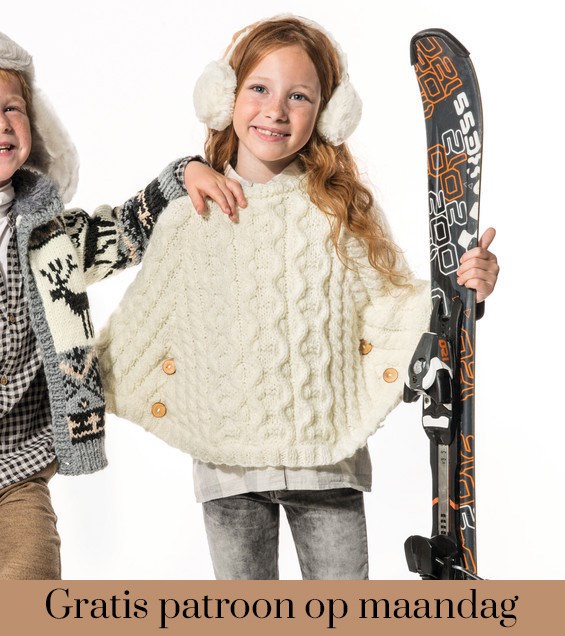Gratis patroon - Breipatroon Kinderponcho